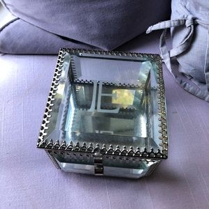 Nicole Miller Glass jewelry box